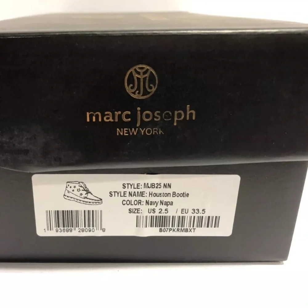 Marc Joseph Kids’ Houston Bootie Navy, Boys’ Size 2.5 M.